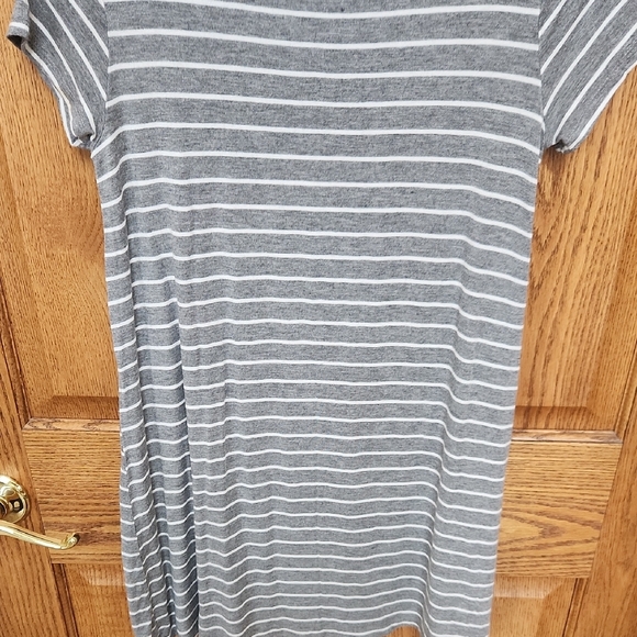 Forever 21 Heather Gray Striped Dress - Picture 4 of 5
